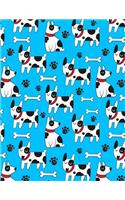 Lined Composition Notebook Journal For School Kids, Students And Teachers - Cute Dog Pattern: 120 Page Ruled School Composition Notebook Journal With Adorable Cute Dog Pattern For Kids or Adults - 8.5 by 11 inches(50 Kool Kidz)