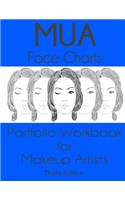 MUA Face Charts Portfolio Workbook for Makeup Artists Thalia Edition