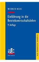 Einfuhrung in Die Betriebswirtschaftslehre Aus Institutionenokonomischer Sicht