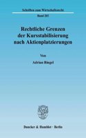 Rechtliche Grenzen Der Kursstabilisierung Nach Aktienplatzierungen