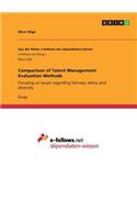 Comparison of Talent Management Evaluation Methods
