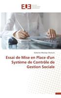 Essai de Mise En Place d'Un Syst�me de Contr�le de Gestion Sociale: (Omn.Univ.Europ.)