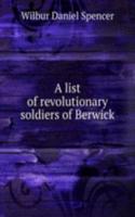 list of revolutionary soldiers of Berwick