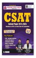 UPSC CSAT Paper 2 Solved Papers (2014 - 2024): Mandatory for UPSC & All other State PSC Examinations 2025 | Year Wise | Prelims PYQ Previous Year Question | Maths & Reasoning | English Medium | CSAT Exam Book 2025