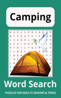 Camping Word Search Puzzle Book: Word Searches with Easy to Read Print about Camping, Nature, Outdoors and More 6x9 inches, 110 pages 50+ Puzzles ... Gift for Vacations, Holidays an