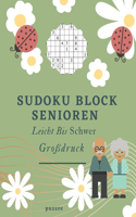 Sudoku Block Senioren Leicht Bis Schwer Großdruck: Denksport Spiele Rätselbuch