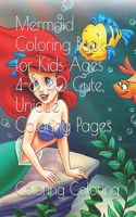 Mermaid Coloring Book for Kids Ages 4-8