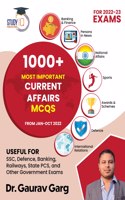 1000+ Most Important Current Affairs MCQs for 2022-2023 by Dr. Gaurav Garg | Current Affairs Book Jan-Oct 2022