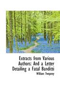 Extracts from Various Authors