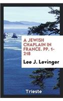 A Jewish Chaplain in France. Pp. 1-218