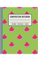Composition Notebook 100 Pages Wide Ruled 7x5x9.25