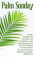Palm Sunday Bulletin: All Glory (Package of 100)
