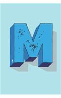 Letter M Monogram Notebook