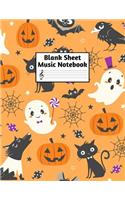 Blank Sheet Music Notebook