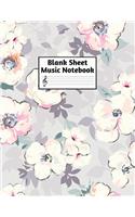 Blank Sheet Music Notebook