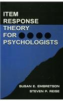 Item Response Theory for Psychologists