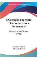 Il Consiglio Superiore E La Commissione Permanente