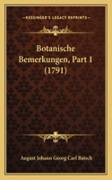 Botanische Bemerkungen, Part 1 (1791)