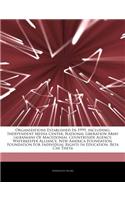 Articles on Organizations Established in 1999, Including