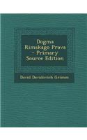 Dogma Rimskago Prava