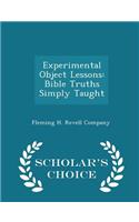 Experimental Object Lessons
