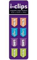 Iclip Magnetic Bookmark Live, Love, Laugh, Learn