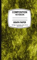 Graph Paper Notebook: Yellow Marble, Graph Paper Notebook, 7.5 X 9.25, 160 Pages for for School / Teacher / Office / Student Composition Boo