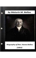 Biography of Rev. Hosea Ballou (1852) by Maturin M. Ballou