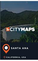 City Maps Santa Ana California, USA