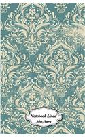 Notebook Lined: Vintage Pattern: 120 Blank Lined Page Softcover Journal, 5.5 X 8.5 (Blank Notebook Journal)
