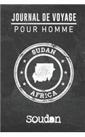 Journal de Voyage pour homme Soudan: 6x9 Carnet de voyage I Journal de voyage avec instructions, Checklists et Bucketlists, cadeau parfait pour votre séjour à Soudan et pour chaque voya