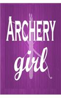 Archery Girl: : Crossbow Archery Notebook for teachers and Students, Bow shooting lovers diary, Target shooting practice log book for girls and women (6 x 9,110 l