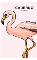 Caderno de flamingo: Pautado Livro para escrever e desenhar I Notebook