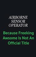 Airborne Sensor Operator because freeking awsome is not an official title
