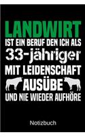 Landwirt ist ein Beruf den ich als 33-jähriger mit Leidenschaft ausübe und nie wieder aufhöre