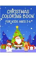 Christmas Coloring Book for Kids Ages 2-4