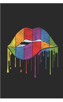 LGBT Rainbow Lips: Blank Lined Notebook (6" x 9" - 120 pages) LGBT Pride Themed Notebook for Gift / Daily Activity Journals / Diary
