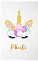 Phoebe A5 Lined Notebook 110 Pages
