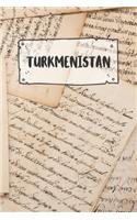 Turkmenistan: Ruled Travel Diary Notebook or Journey Journal - Lined Trip Pocketbook for Men and Women with Lines