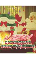 Merry Christmas Color By Numbers: a beautiful colouring book with Christmas designs on a black background, for gloriously vivid colours