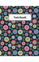 Notebook: 8.5 x 11 Best Floral 100 Page College Ruled Composition Planner for School: Doodles, Drawings, Writing, Learning and Diary Note Paper Pad for Taking