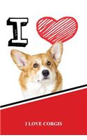 I Love Corgis: Jiu-Jitsu Training Diary Training Journal Log Feature 120 Pages 6x9