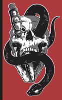 Human Head Skeleton with Knife and Snake: Cannabis Rating Journal Notebook: Personal Marijuana (Medical & Recreational Use) Review for Pain, Anxiety, Depression, Migraine, and Arthritis Reli