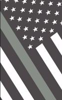 Thin Gray Line Sketchbook: Thin Gray Line Sketchbook, Correctional Officers Notebook, Prison Guard Sketchbook, Correctional Officer Drawing Book, 8.5 X 11 Sketch Paper with 12