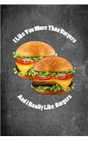 I Like You More Than Burgers and I Really Like Burgers