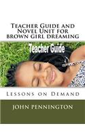 Teacher Guide and Novel Unit for brown girl dreaming: Lessons on Demand