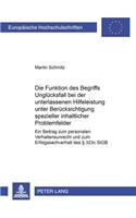 Die Funktion des Begriffs Ungluecksfall bei der unterlassenen Hilfeleistung unter Beruecksichtigung spezieller inhaltlicher Problemfelder
