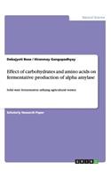 Effect of carbohydrates and amino acids on fermentative production of alpha amylase