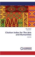 Citation Index for The Arts and Humanities