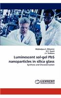 Luminescent sol-gel PbS nanoparticles in silica glass